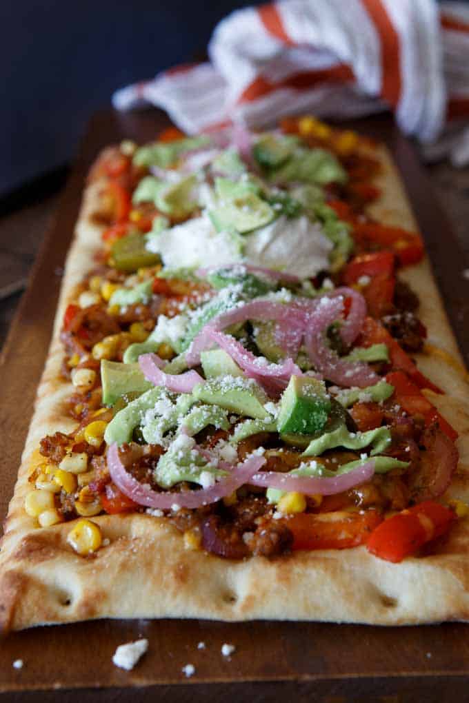 Vegetarian Beef Fajita Pizza #BeyondMeat - Shared Appetite