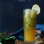 Peach Basil Arnold Palmer Cocktail