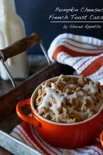 Pumpkin Cheesecake French Toast Casserole