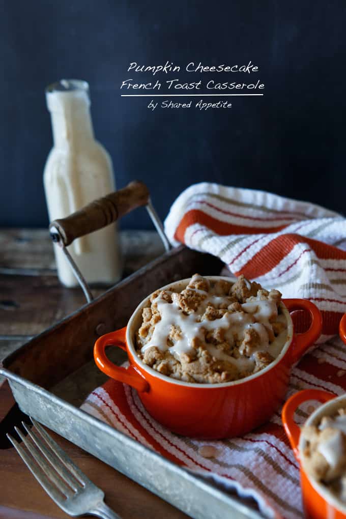 Pumpkin Cheesecake French Toast Casserole