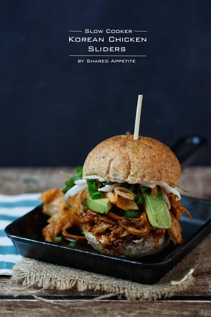 Slow Cooker Korean Chicken Sliders