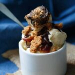 ultimate smores sundae homemade toasted marshmallow ice cream and candied bacon