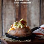 Slow Cooker Apple, Bacon, and Leek Stuffed Sweet Potatoes