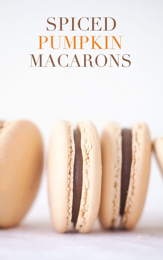 pumpkin spice latte macarons