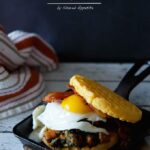 Sweet Potato and Spinach Hash Waffle Breakfast Sandwich