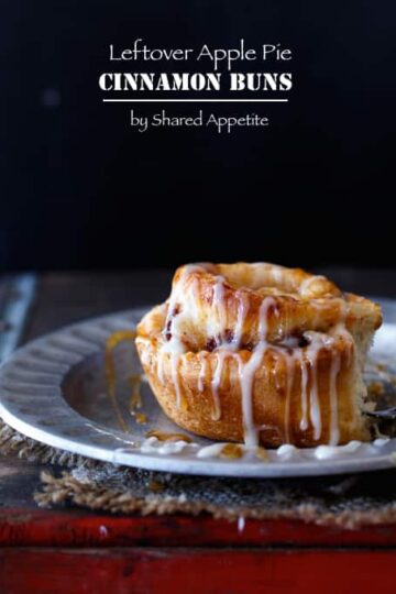 Leftover Apple Pie Cinnamon Buns | sharedappetite.com