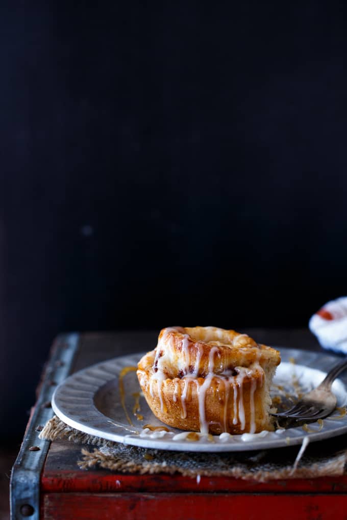 Leftover Apple Pie Cinnamon Buns | sharedappetite.com