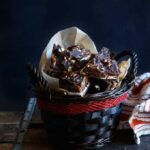 Chocolate, Marshmallow, Caramel, and Candied Bacon Bark | sharedappetite.com