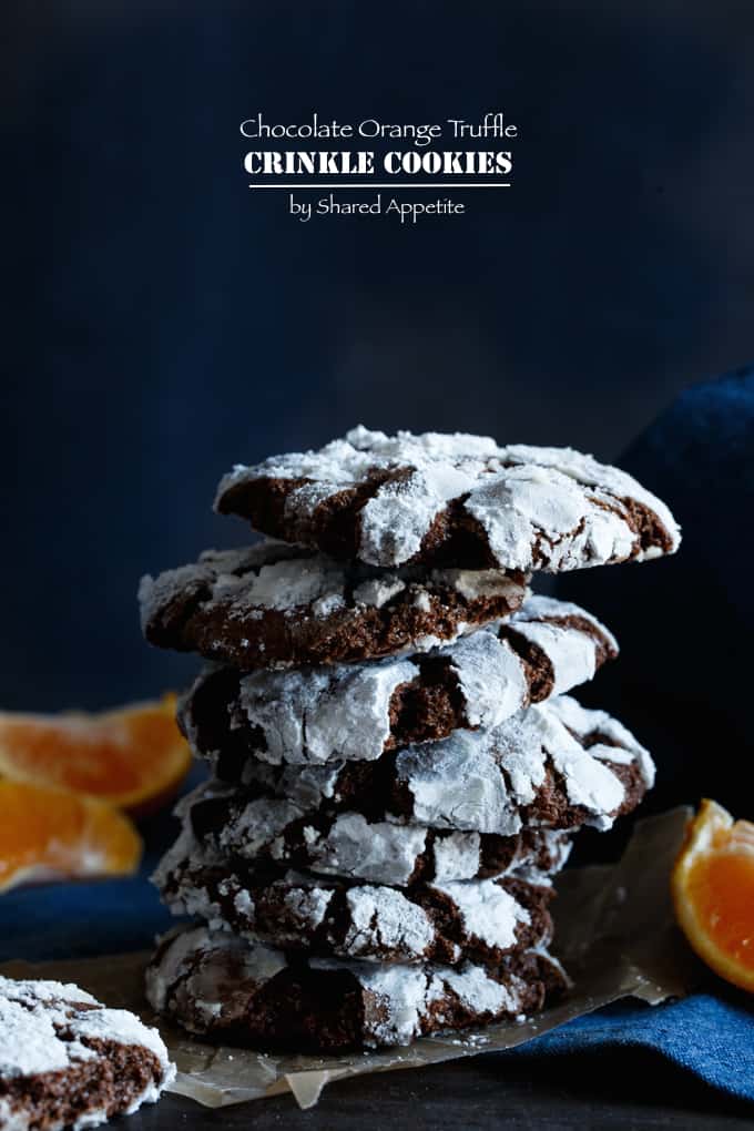 Chocolate Orange Truffle Cookies | sharedappetite.com