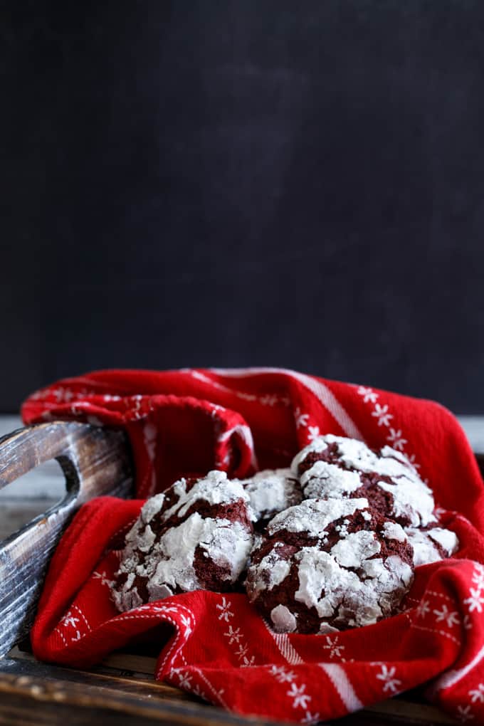 Nutella- Stuffed Red Velvet Chocolate Chip Cookies | sharedappetite.com