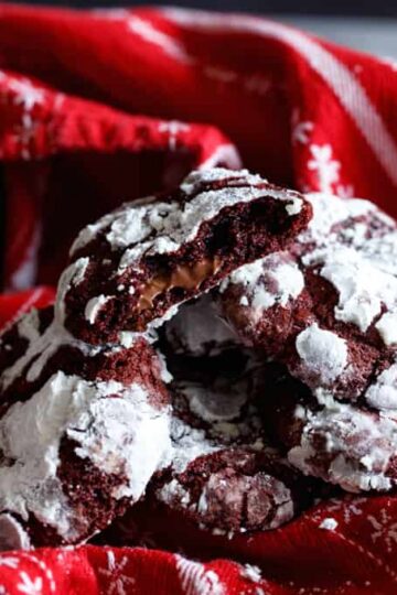 Nutella- Stuffed Red Velvet Chocolate Chip Cookies | sharedappetite.com