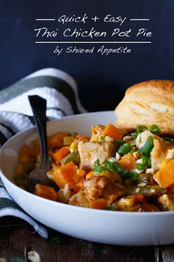 Quick and Easy Thai Chicken Pot Pie | sharedappetite.com