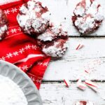 Red Velvet Peppermint Chocolate Chip Cookies | sharedappetite.com