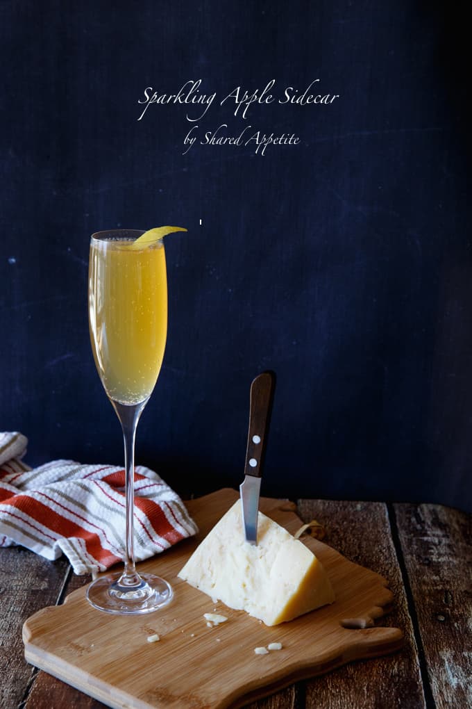 Sparkling Apple Sidecar | sharedappetite.com