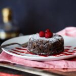 Chocolate Chambord Donut Bread Pudding | sharedappetite.com