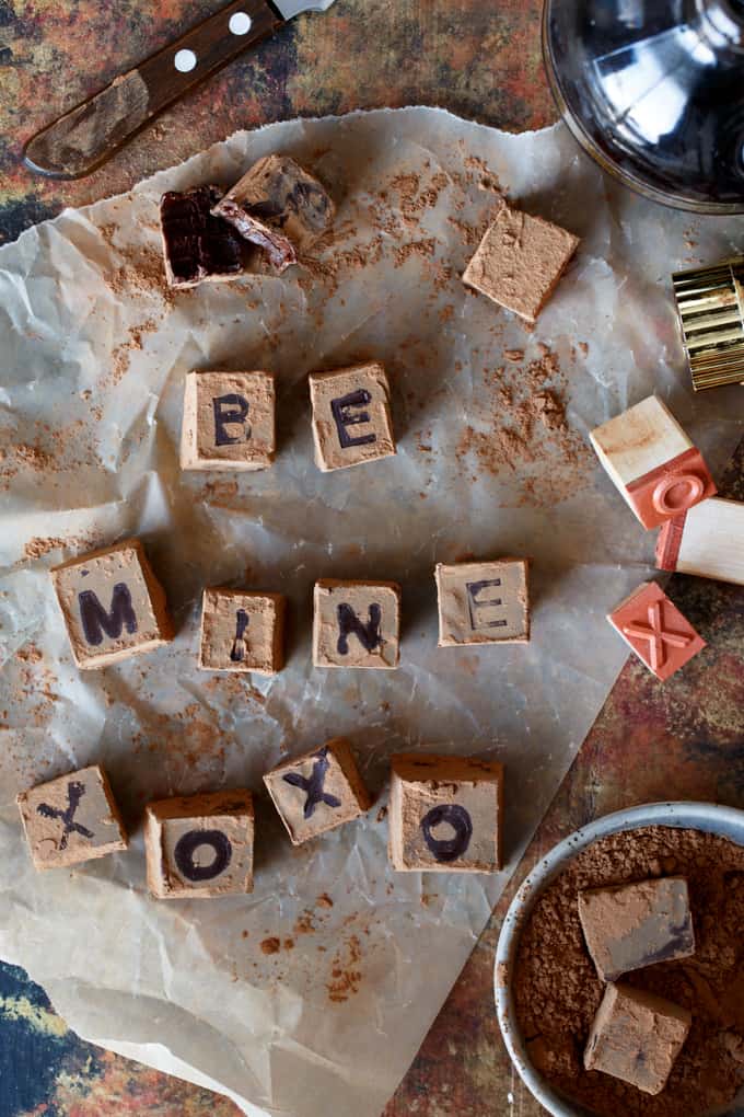 Personalized Chocolate Chambord Truffles | sharedappetite.com