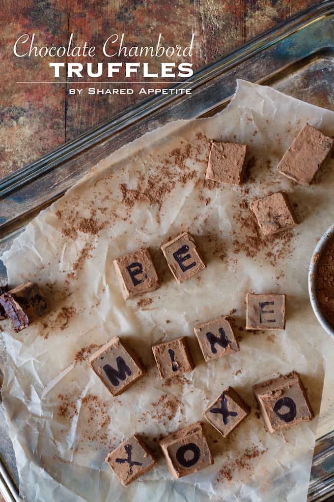 Personalized Chocolate Chambord Truffles | sharedappetite.com