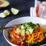 Southwest Sweet Potato Noodle Bowl | sharedappetite.com