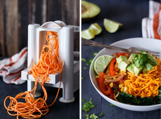 Southwest Sweet Potato Noodle Bowl | sharedappetite.com