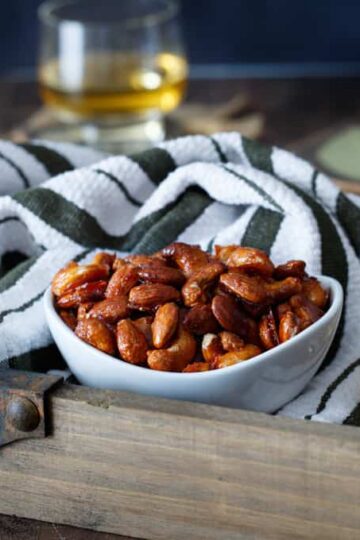 Candied Harissa Spiced Nuts | sharedappetite.com