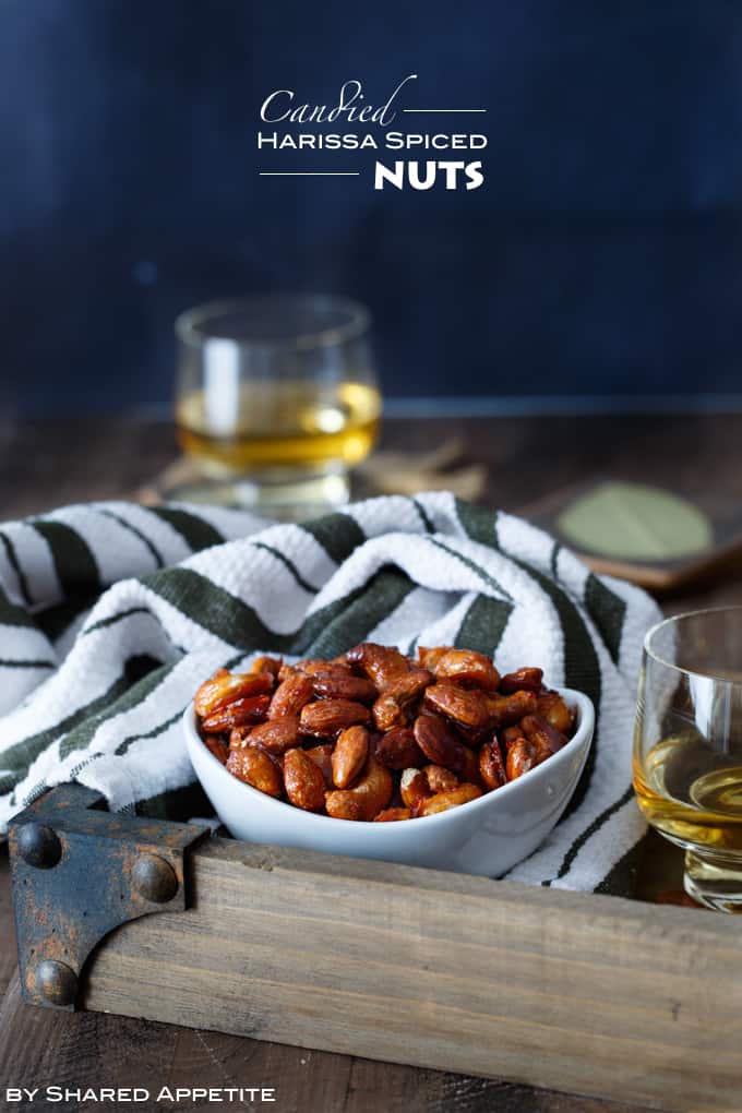 Candied Harissa Spiced Nuts | sharedappetite.com
