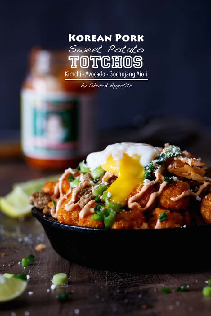  Totchos Coreanos de Camote de Kimchi de Cerdo / appetite compartido.com