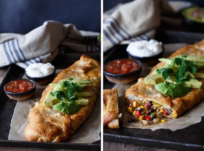 Southwest Chicken Stromboli | sharedappetite.com