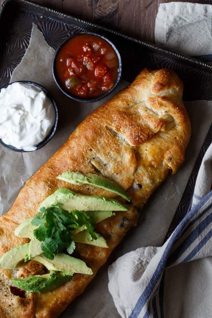 Southwest Chicken Stromboli | sharedappetite.com