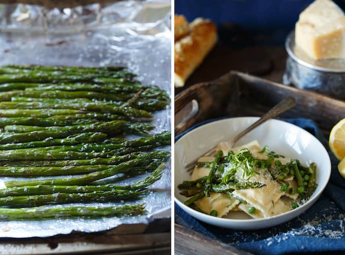 Spring Ravioli with Asparagus, Peas, and Lemon Butter | sharedappetite.com