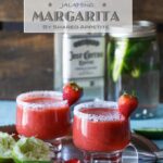 Roasted Strawberry Jalapeno Margarita | sharedappetite.com
