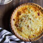 Southwest Bacon and Caramelized Onion Quiche | sharedappetite.com