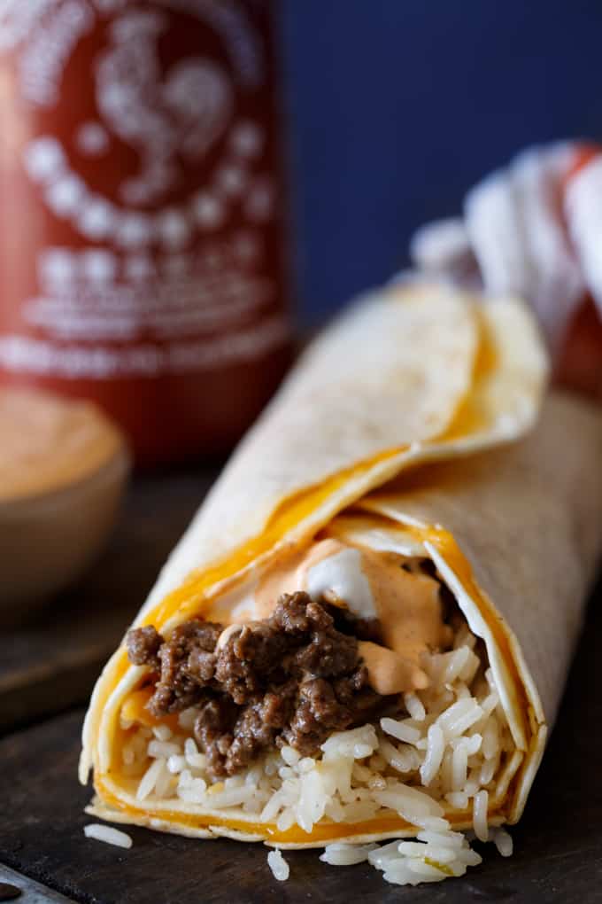 Taco Bell Sriracha Quesarito Copy Cat Recipe | sharedappetite.com