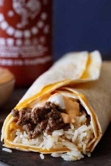 Taco Bell Sriracha Quesarito Copy Cat Recipe | sharedappetite.com