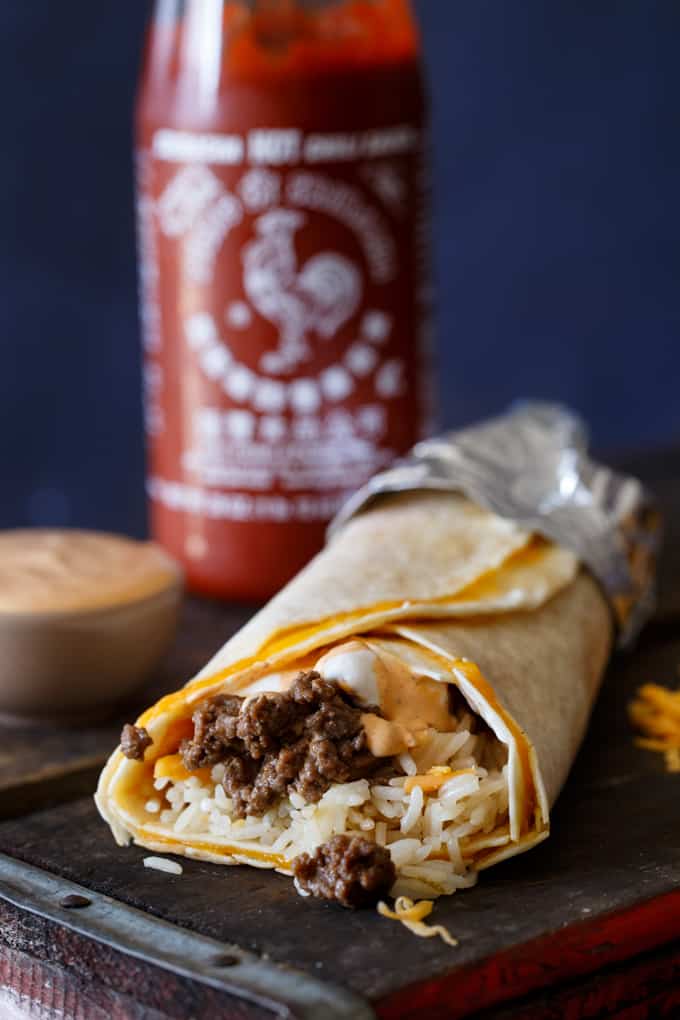 Taco Bell Sriracha Quesarito Copy Cat Recipe | sharedappetite.com