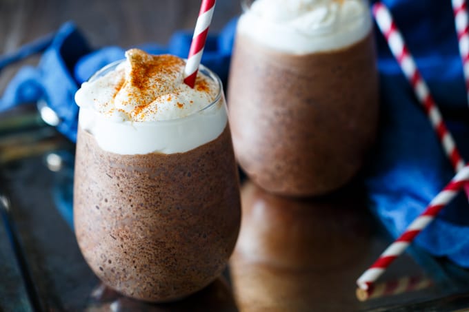 Frozen Mexican Hot Chocolate | sharedappetite.com