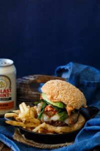 Korean Kimchi Burger | sharedappetite.com