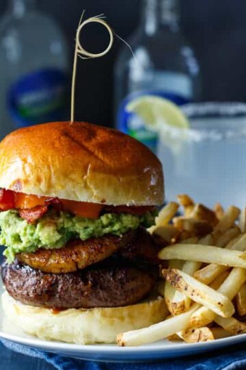 spicy roasted pineapple avocado bacon burgers 3 copy 2