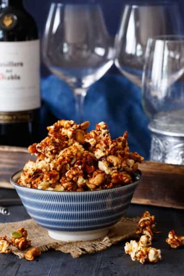 Honey Gochujang Popcorn Clusters | sharedappetite.com