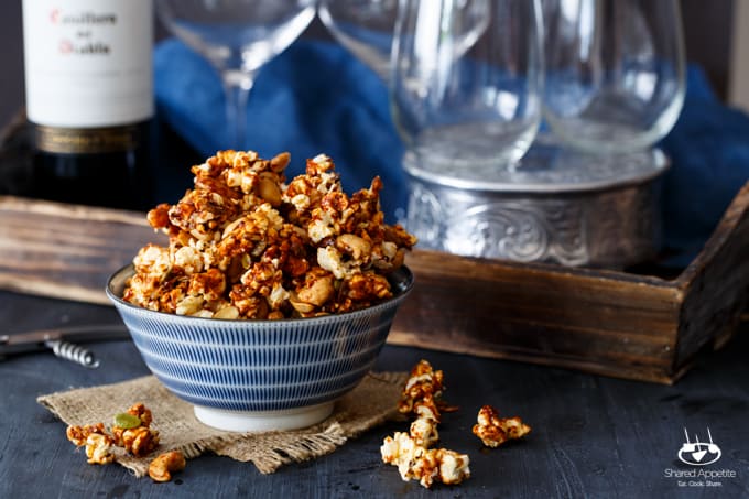 Honey Gochujang Popcorn Clusters | sharedappetite.com