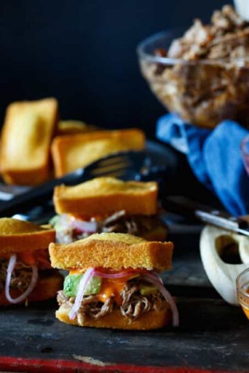 slow cooker pulled pork cornbread sliders 4 copy 2