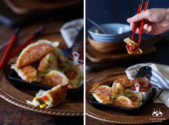 southwest Omelette Breakfast Wontons | sharedappetite.com