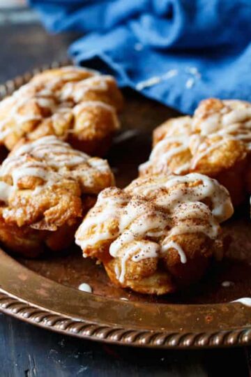 Eggnog Monkey Bread Muffins | sharedappetite.com