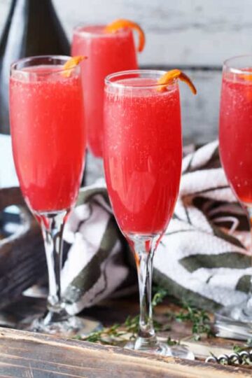 Blood Orange Thyme Mimosas | sharedappetite.com