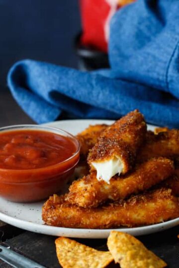 Doritos Crusted Mozzarella Sticks | sharedappetite.com