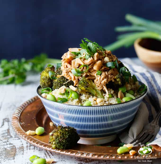 slow cooker thai peanut chicken quinoa bowls 6 copy