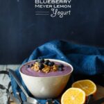 Vegan Blueberry Meyer Lemon Yogurt | sharedappetite.com