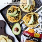 Vegetarian Chipotle Mushroom, Leek, and Kale Tacos on Cauliflower Tortillas | sharedappetite.com