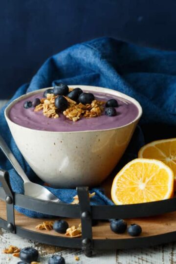 Vegan Blueberry Meyer Lemon Yogurt | sharedappetite.com