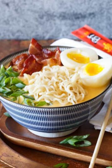 Bacon, Egg, and Cheese Breakfast Ramen | sharedappetite.com
