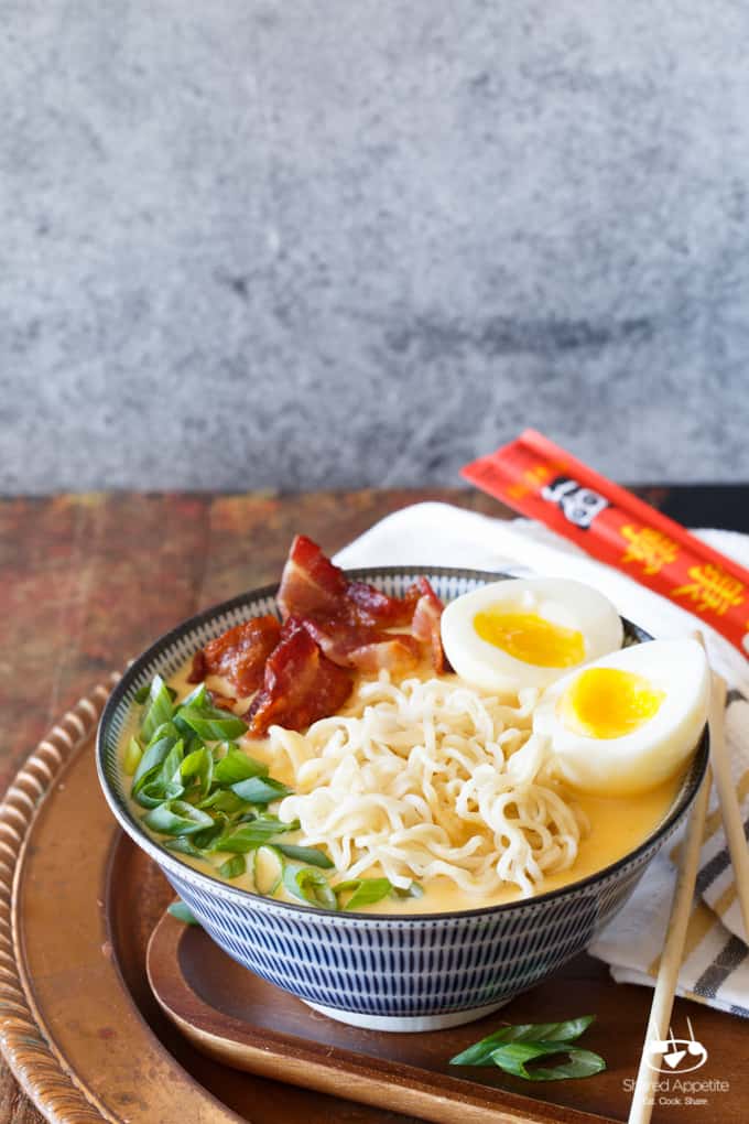 Bacon, Egg, and Cheese Breakfast Ramen | sharedappetite.com